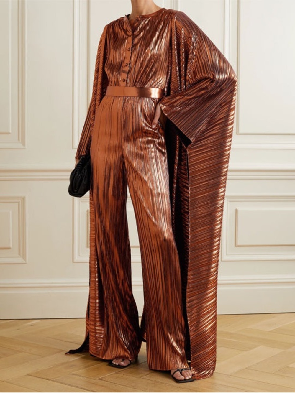 Bronze Belted Jumpsuit